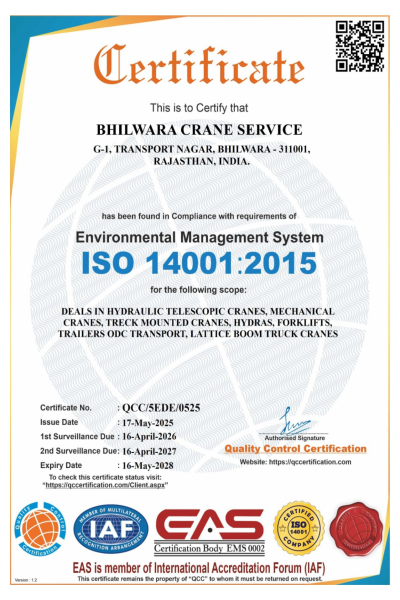 Bhilwara Crane Services | www.bhilwaracrane.com