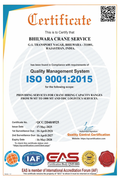 Bhilwara Crane Services | www.bhilwaracrane.com